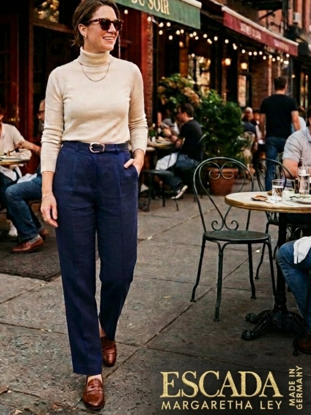 🔥 VTG Escada Margaretha Ley Pure New Wool Pleated Trousers - Made in Germany